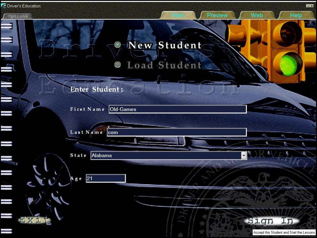 Driver's Education '98 Gameplay (Windows)