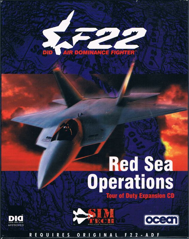 F22 Air Dominance Fighter Red Sea Operations Game Cover