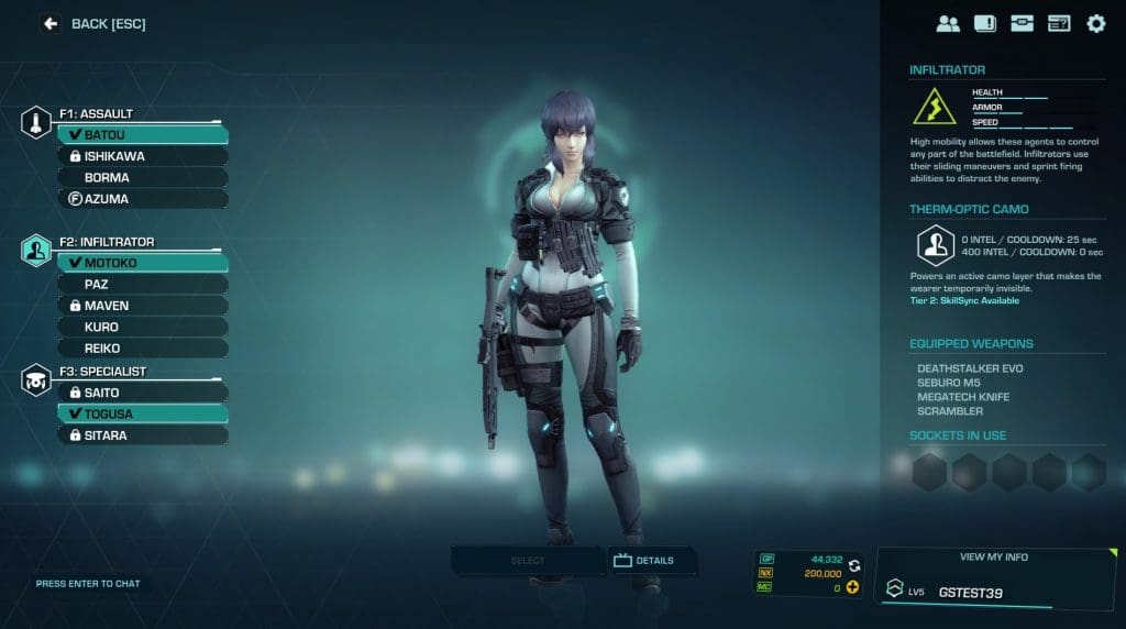 Ghost in the Shell Stand Alone Complex First Assault Online Old