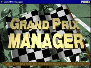 Grand Prix Manager Gameplay (Windows 3.x)