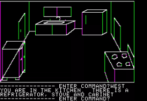 Hi-Res Adventure #1: Mystery House Gameplay (Apple II)