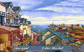 High Seas Trader Gameplay (DOS)