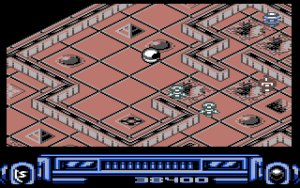 Incredible Shrinking Sphere Gameplay (Commodore 64)
