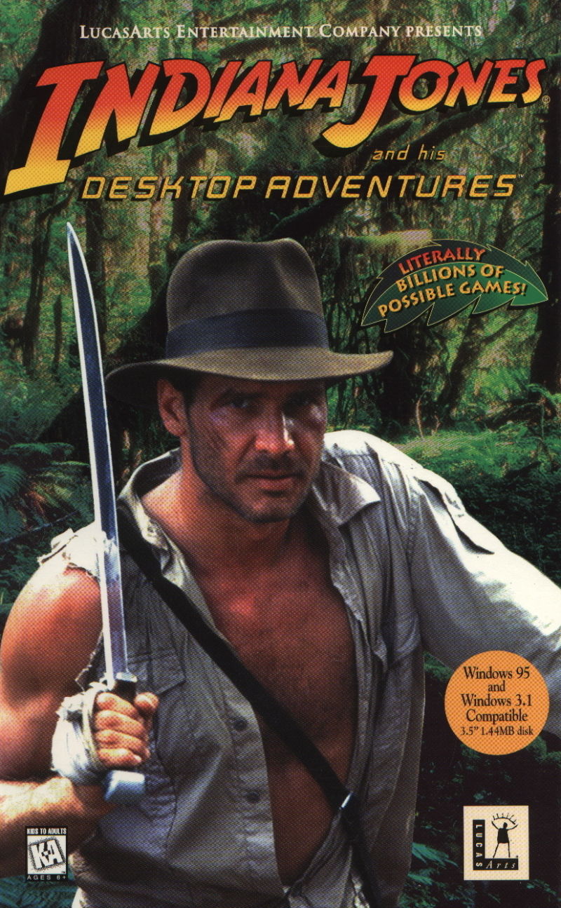 Indiana Jones and His Desktop Adventures Game Cover