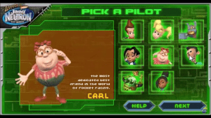 Jimmy Neutron: Gotta Blast! Rocket Race Gameplay (Windows)