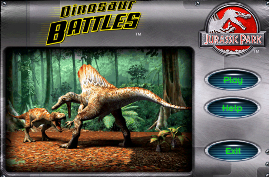 Jurassic Park: Dinosaur Battles Game Cover