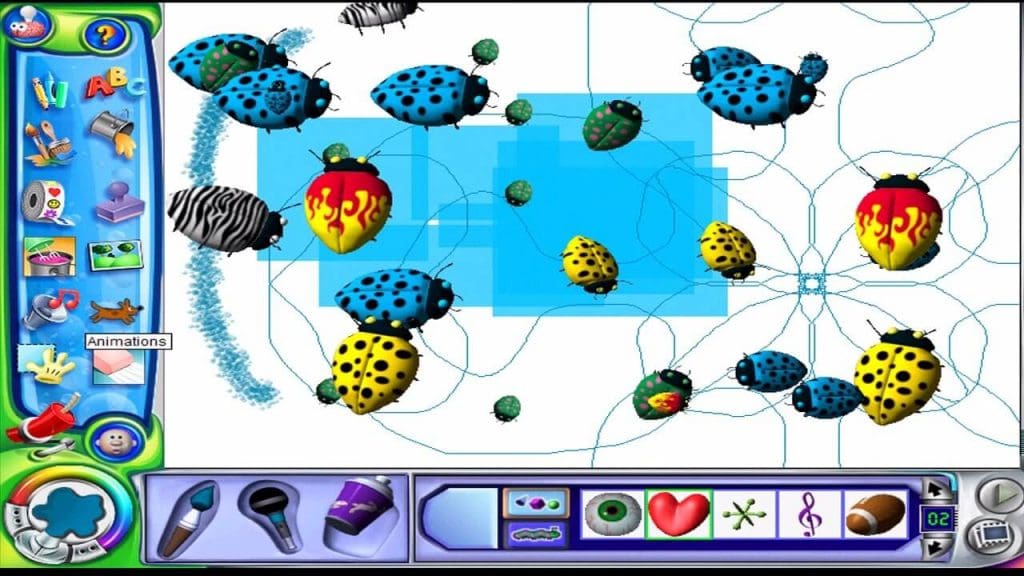 Kid Pix Deluxe 4 Gameplay (Windows)