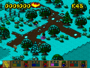 Lemmings Paintball Gameplay (Windows)