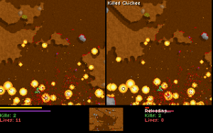 Liero Gameplay (DOS)