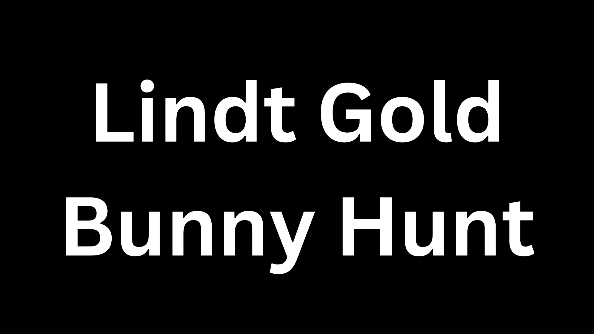 Lindt Gold Bunny Hunt Game Cover