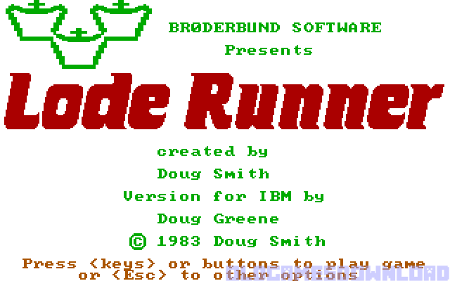 Lode Runner Gameplay (DOS)