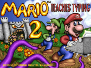 Mario Teaches Typing 2 Gameplay (Windows)