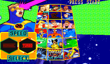 Marvel Super Heroes vs. Street Fighter Gameplay (Arcade)