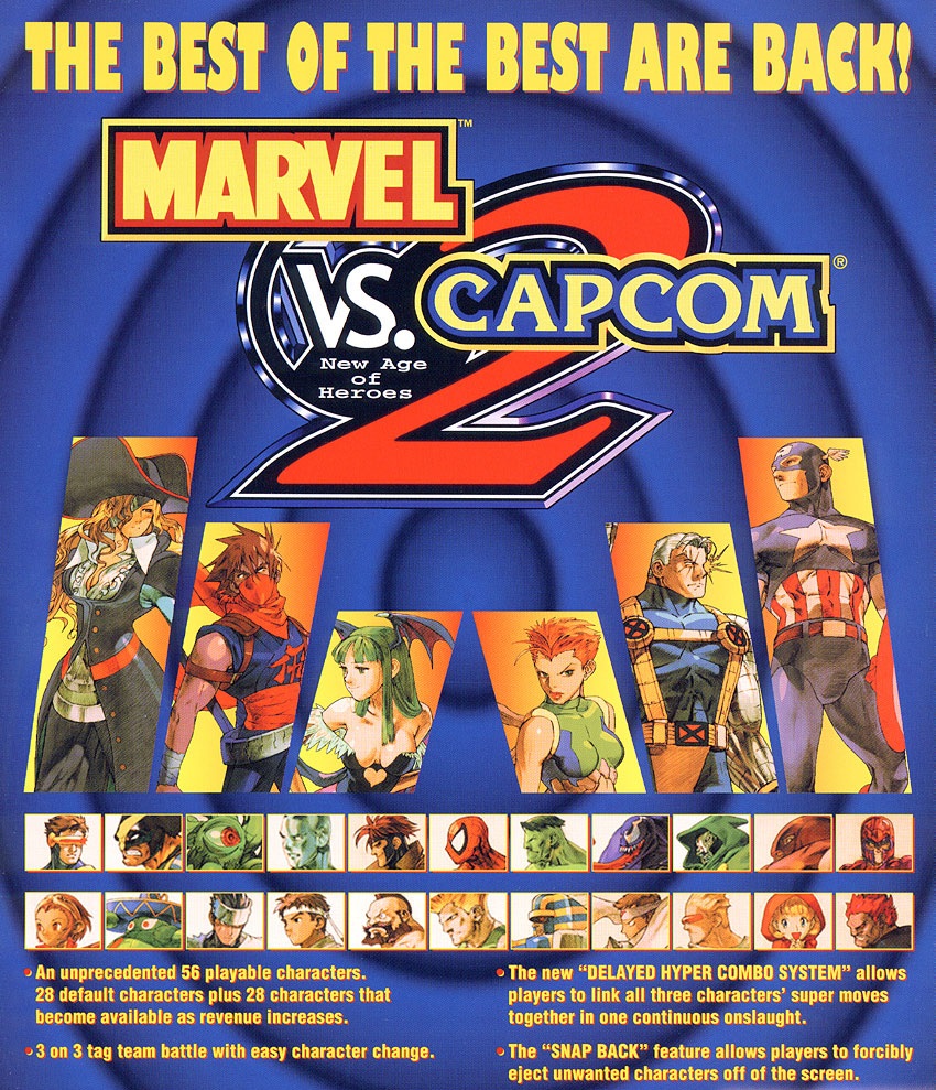 Marvel vs. Capcom 2: New Age of Heroes Game Cover