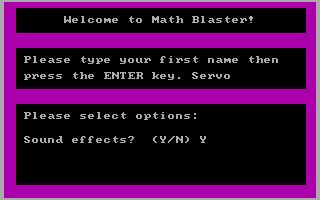 Math Blaster! Gameplay (DOS)