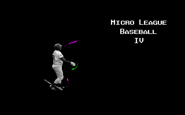 MicroLeague Baseball IV Game Cover