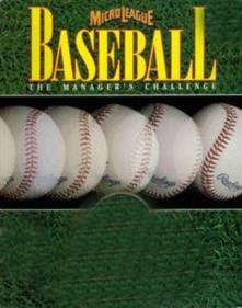 MicroLeague Baseball: The Manager's Challenge Game Cover