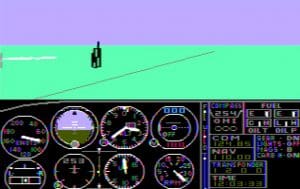 Microsoft Flight Simulator 1.0 Gameplay (IBM PC)