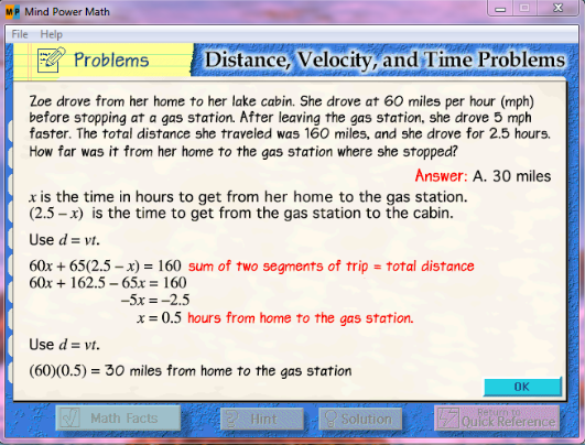 Mind Power High School Algebra 2 Problem Solution