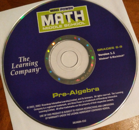 Mind Power Pre Algebra 2002 CD Cover
