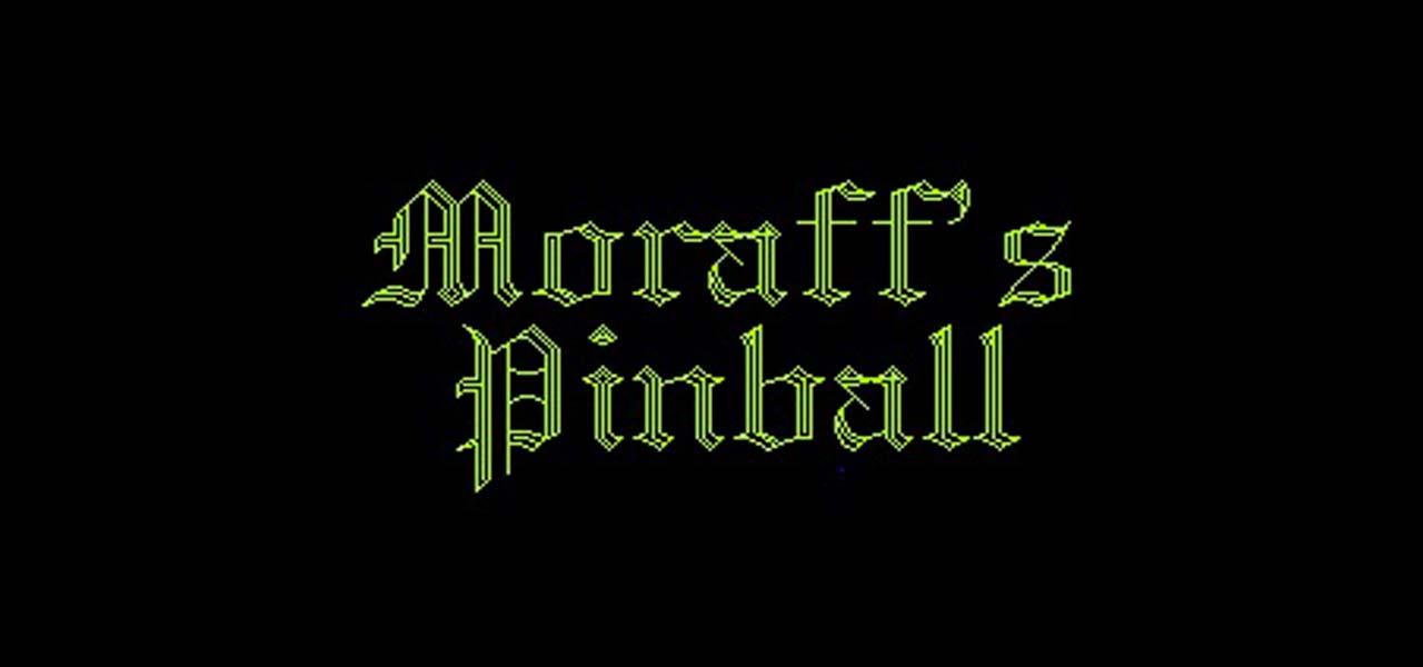 Moraff's Pinball Game Cover