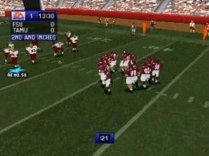 NCAA Football 2000 Gameplay (PlayStation)