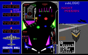 Night Mission Pinball (v3.0) Gameplay (DOS)