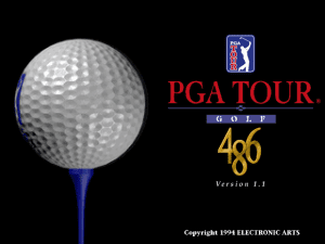 PGA Tour Golf 486 Gameplay (DOS)