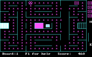 Pac-Maine Gameplay (DOS)