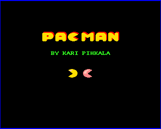 Pacman (1989 Amiga) Game Cover