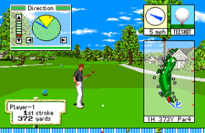 Pebble Beach Golf Links Gameplay (Sega Genesis)