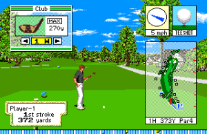 Pebble Beach Golf Links Gameplay (Sega Genesis)