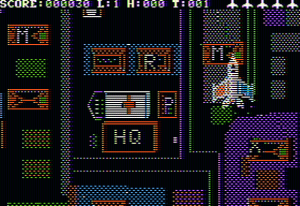 Phantoms Five Gameplay (Apple II)
