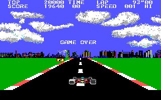 Pole Position II Gameplay (DOS)