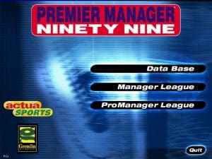 Premier Manager: Ninety Nine Gameplay (Windows)