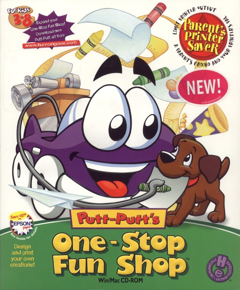 Putt-Putt's One-Stop Fun Shop Game Cover