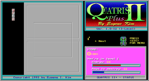 Quatris II+ Gameplay (DOS)