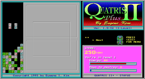 Quatris II+ Gameplay (DOS)