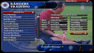 Rangers Football Coach: Season 2001-2002 Gameplay (Windows)