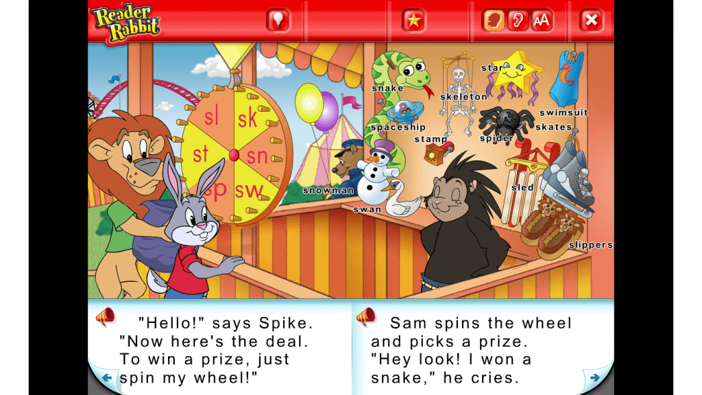 Reader rabbit High flying act Game play 3