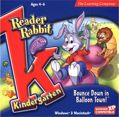 Reader Rabbit Kindergarten: Bounce Down in Balloon Town Game Cover