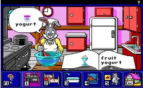 Reader Rabbit's Ready for Letters Gameplay (DOS)