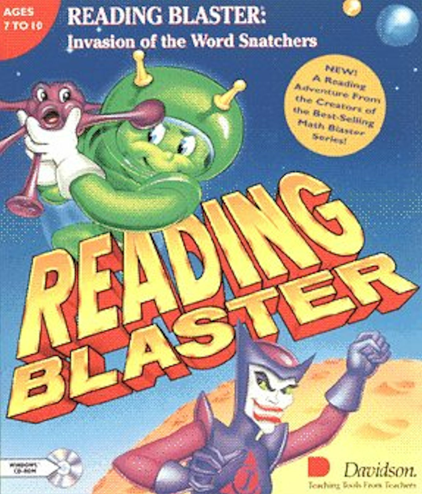 Reading Blaster Invasion of the Word Snatchers Game Cover