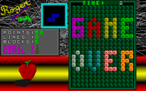 S-Tetris Gameplay (DOS)