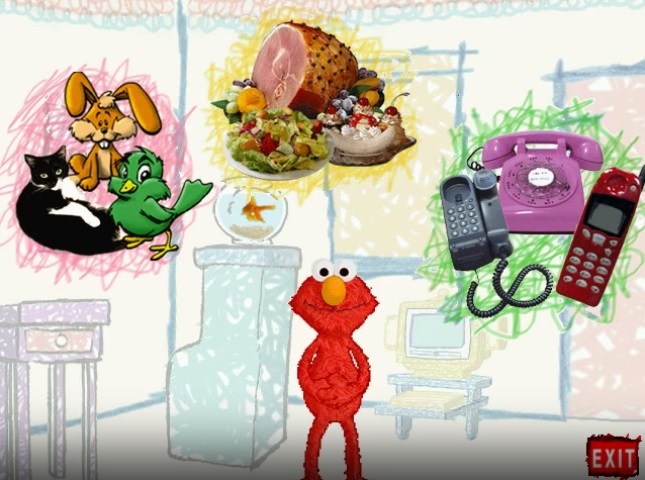 Sesame Street Elmo's World: Pets, Foods and Telephones Gameplay (Windows)