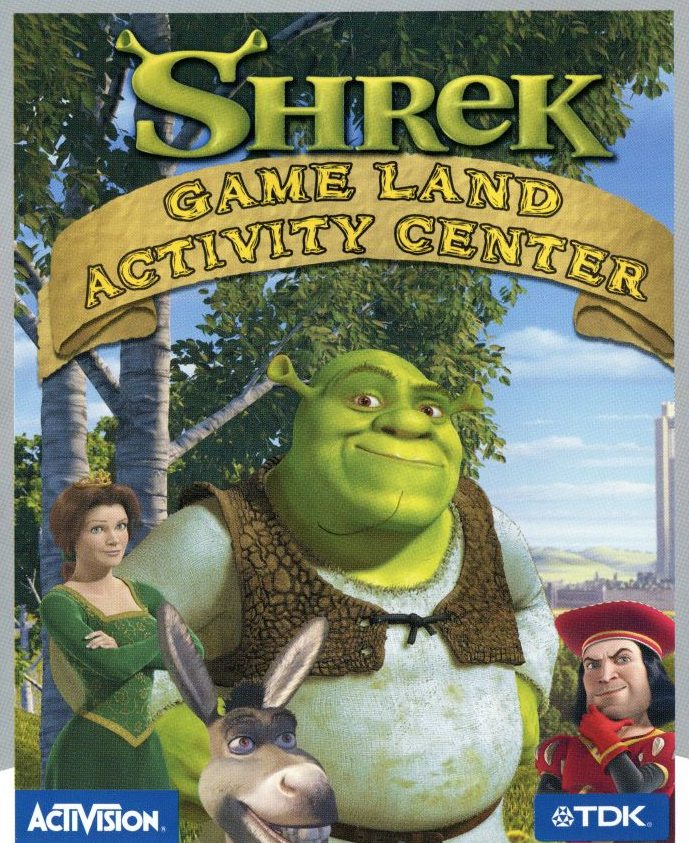 Activity land. Шрек гейм Лэнд Активити. Shrek game Land activity Center. Shrek 2001 игра. Shrek game Land activity Center 2001.