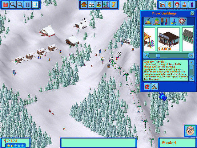Ski Resort Tycoon Gameplay (Windows)