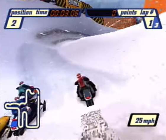 Sled Storm Gameplay (PlayStation)