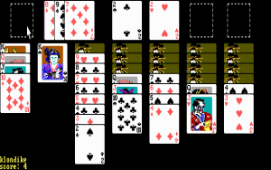 Solitaire Royale Gameplay (DOS)