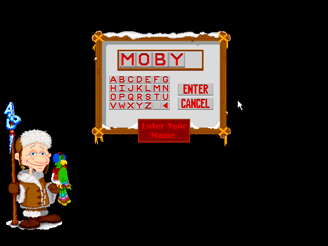 Spelling Blizzard Gameplay (Windows 3.x)
